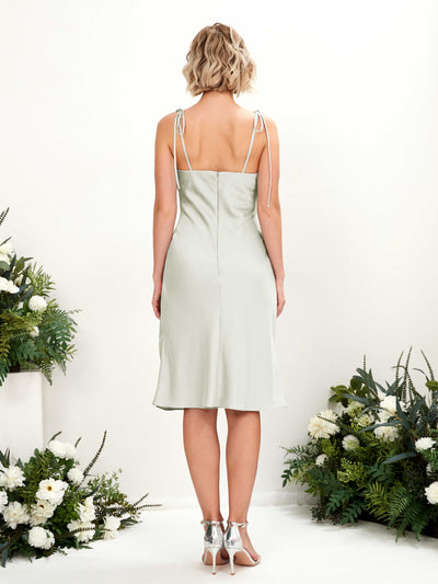 Carlyna Fourreau col bénitier longueur genou robe de demoiselle d'honneur Ivoire #couleur_ivoire