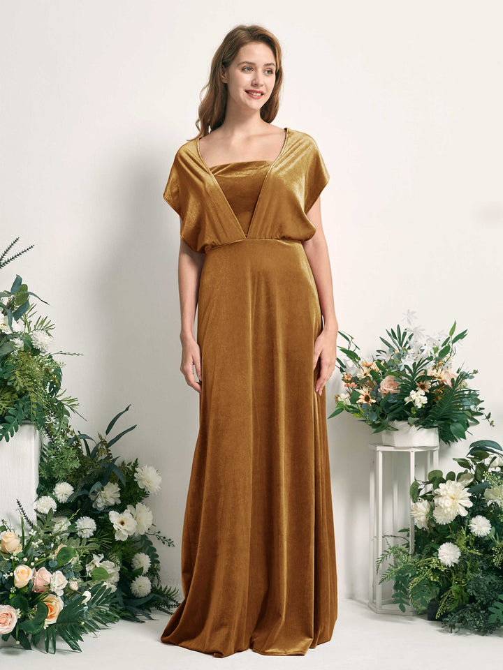 Carlyna Fourreau Convertible Longueur ras du sol Robes de demoiselle d&