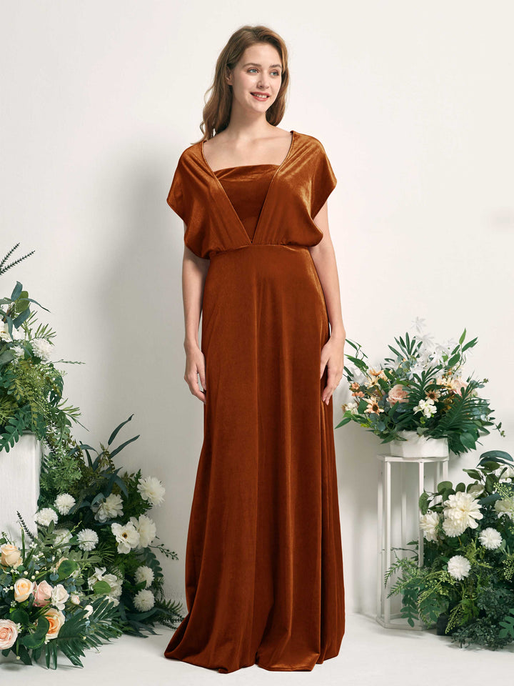 Carlyna Fourreau Convertible Longueur ras du sol Robes de demoiselle d&