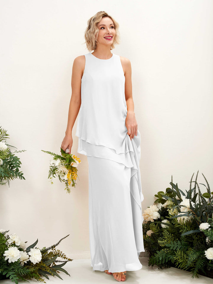 Carlyna Fourreau Longueur ras du sol Col rond Robe de demoiselle d&