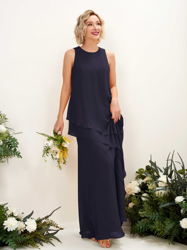 Carlyna Fourreau Longueur ras du sol Col rond Robe de demoiselle d&