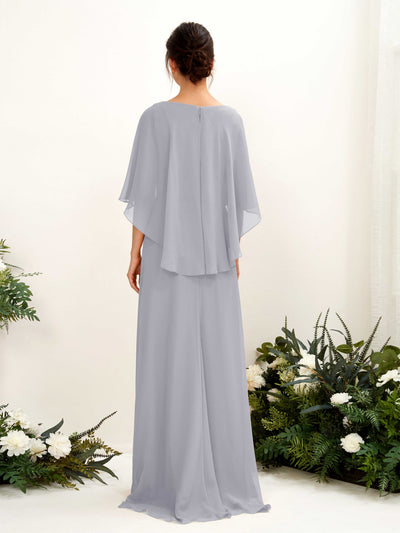 Carlyna Fourreau Silhouette Encolure bateau Cape Robes de demoiselle d'honneur Lavande Poudrée #couleur_lavande-poudr-e