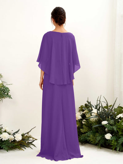 Carlyna Fourreau Silhouette Encolure bateau Cape Robes de demoiselle d'honneur Régence #couleur_r-gence