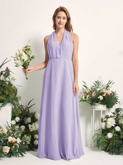 Carlyna Robe de demoiselle d'honneur Trapèze Col coeur Longueur ras du sol Lilas #couleur_lilas