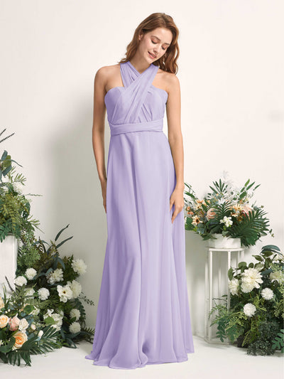 Carlyna Robe de demoiselle d'honneur Trapèze Col coeur Longueur ras du sol Lilas #couleur_lilas