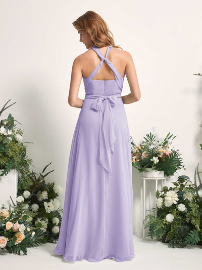 Carlyna Robe de demoiselle d'honneur Trapèze Col coeur Longueur ras du sol Lilas #couleur_lilas