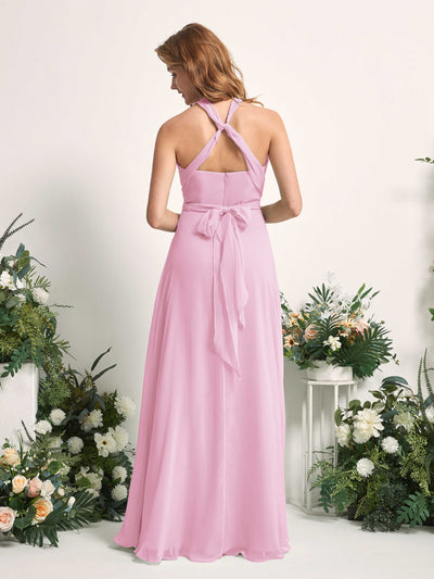Carlyna Robe de demoiselle d'honneur Trapèze Col coeur Longueur ras du sol Rose Bonbon #couleur_rose-bonbon