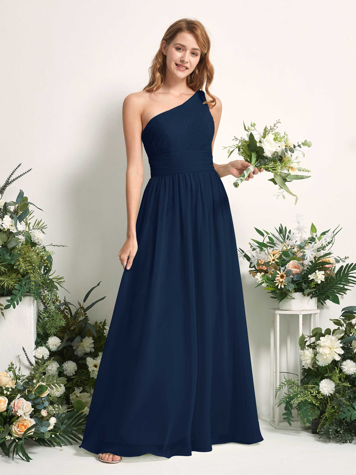 Carlyna Robe Trapèze Asymétrique Longueur ras du sol Mousseline Demoiselle d&