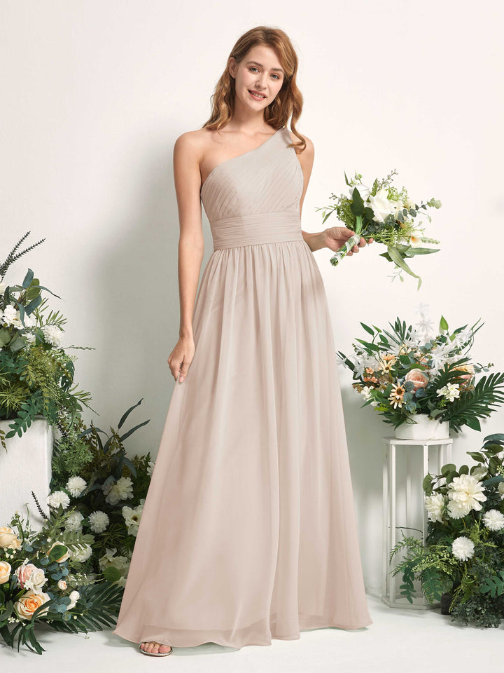Carlyna Robe Trapèze Asymétrique Longueur ras du sol Mousseline Demoiselle d&