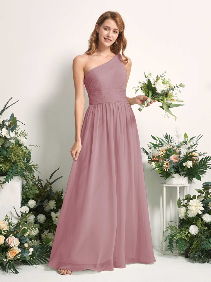 Carlyna Robe Trapèze Asymétrique Longueur ras du sol Mousseline Demoiselle d&
