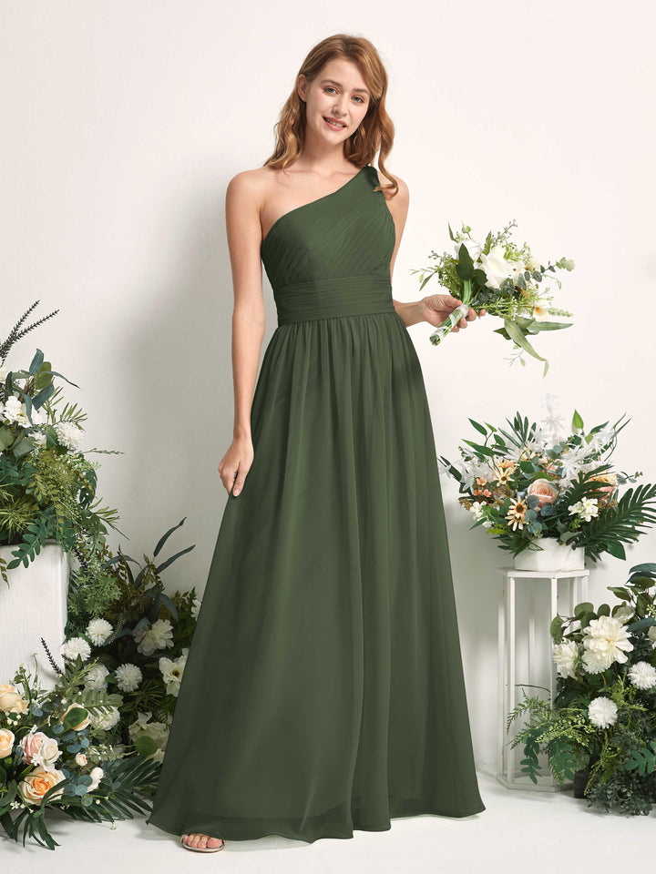Carlyna Robe Trapèze Asymétrique Longueur ras du sol Mousseline Demoiselle d&