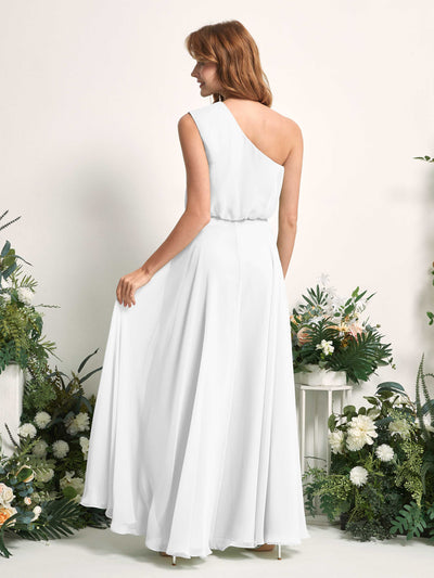 Carlyna Robe Trapèze Asymétrique Longueur Sol Robes de Demoiselle d'Honneur Blanc #couleur_blanc