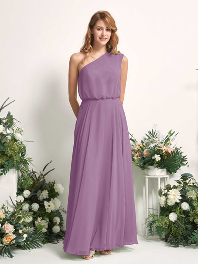 Carlyna Robe Trapèze Asymétrique Longueur Sol Robes de Demoiselle d'Honneur Brume Orchidée #couleur_brume-orchid-e