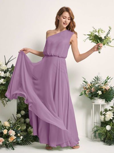 Carlyna Robe Trapèze Asymétrique Longueur Sol Robes de Demoiselle d'Honneur Brume Orchidée #couleur_brume-orchid-e