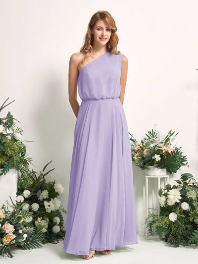 Carlyna Robe Trapèze Asymétrique Longueur Sol Robes de Demoiselle d'Honneur Lilas #couleur_lilas