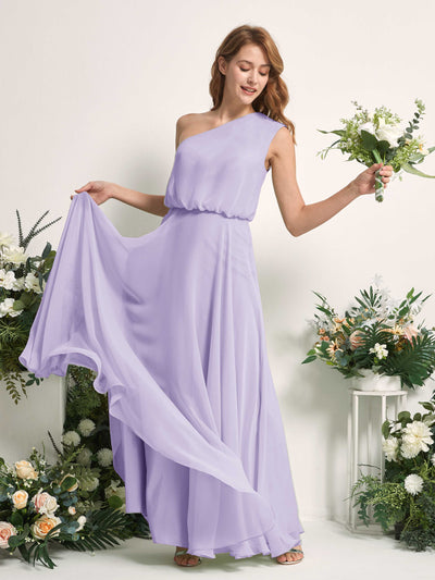 Carlyna Robe Trapèze Asymétrique Longueur Sol Robes de Demoiselle d'Honneur Lilas #couleur_lilas