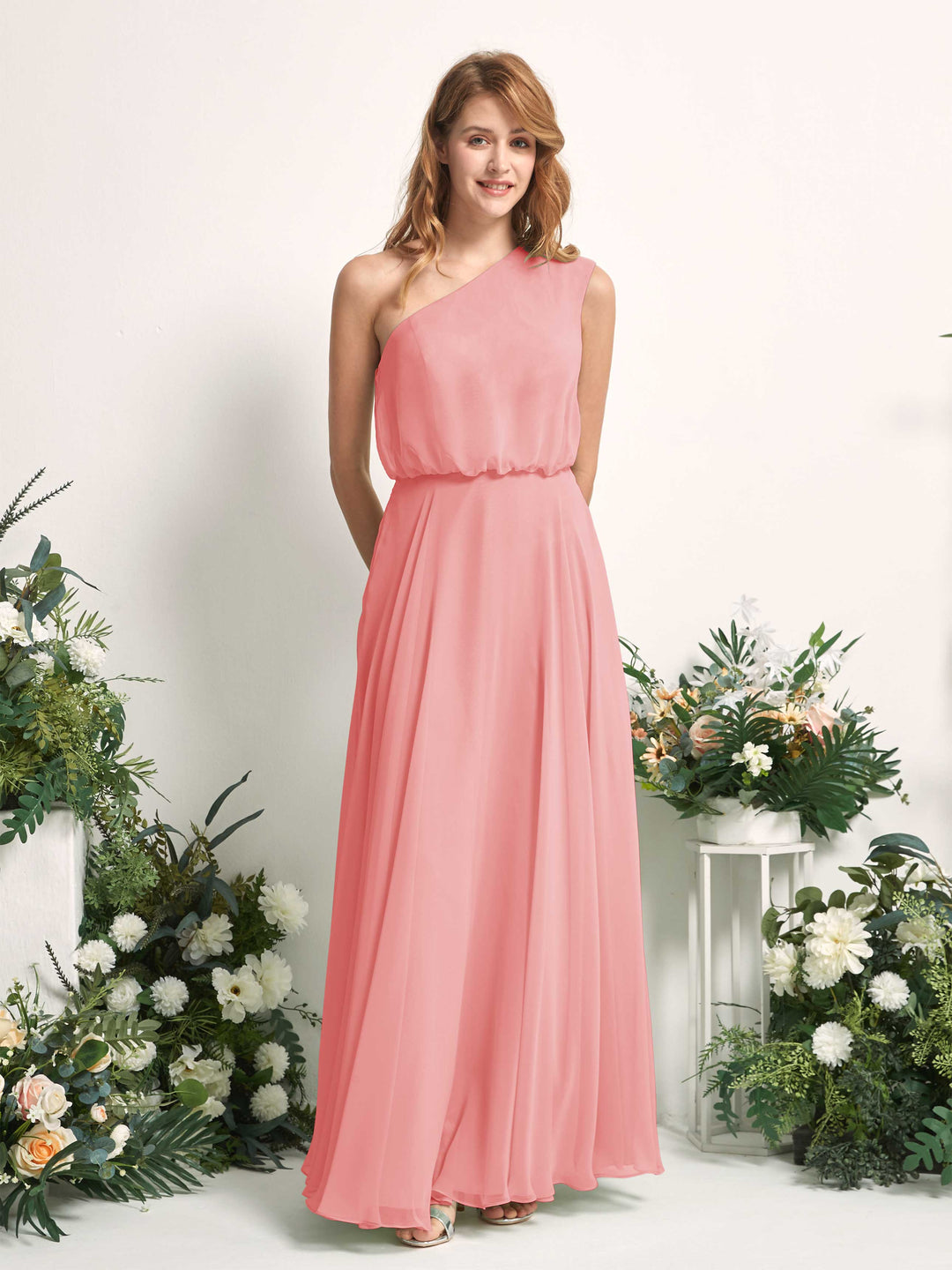 Carlyna Robe Trapèze Asymétrique Longueur Sol Robes de Demoiselle d&