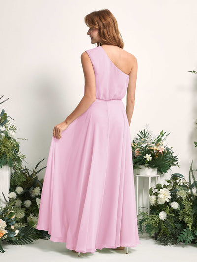 Carlyna Robe Trapèze Asymétrique Longueur Sol Robes de Demoiselle d'Honneur Rose Bonbon #couleur_rose-bonbon