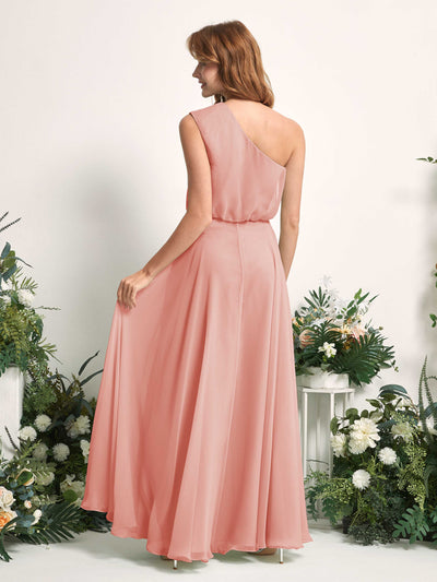Carlyna Robe Trapèze Asymétrique Longueur Sol Robes de Demoiselle d'Honneur Rose Champagne #couleur_rose-champagne