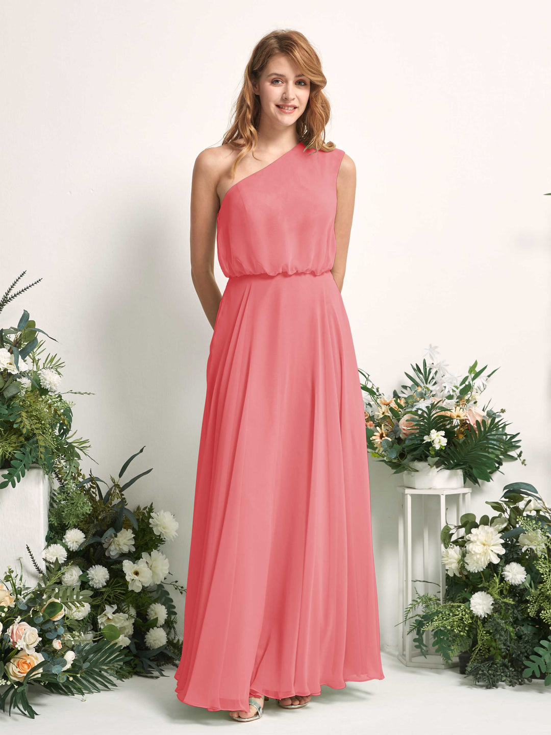 Carlyna Robe Trapèze Asymétrique Longueur Sol Robes de Demoiselle d&