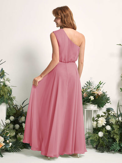 Carlyna Robe Trapèze Asymétrique Longueur Sol Robes de Demoiselle d'Honneur Rose Du Désert #couleur_rose-du-d-sert
