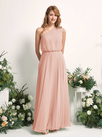 Carlyna Robe Trapèze Asymétrique Longueur Sol Robes de Demoiselle d'Honneur Rose Perle #couleur_rose-perle