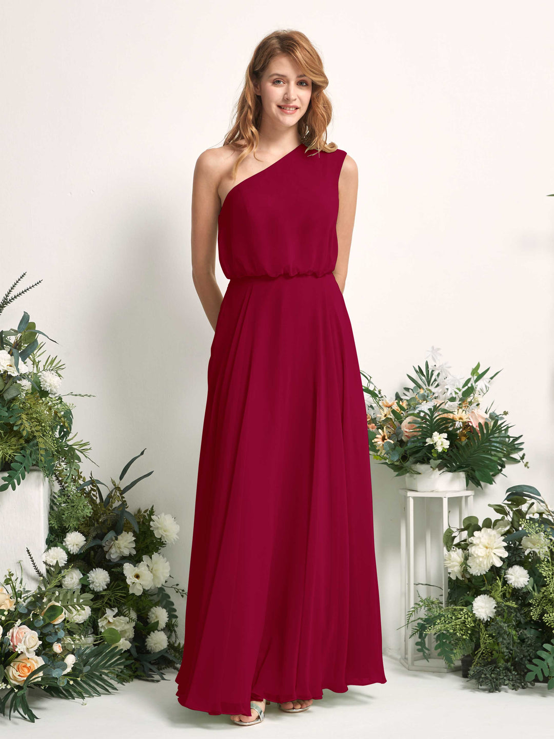 Carlyna Robe Trapèze Asymétrique Longueur Sol Robes de Demoiselle d&
