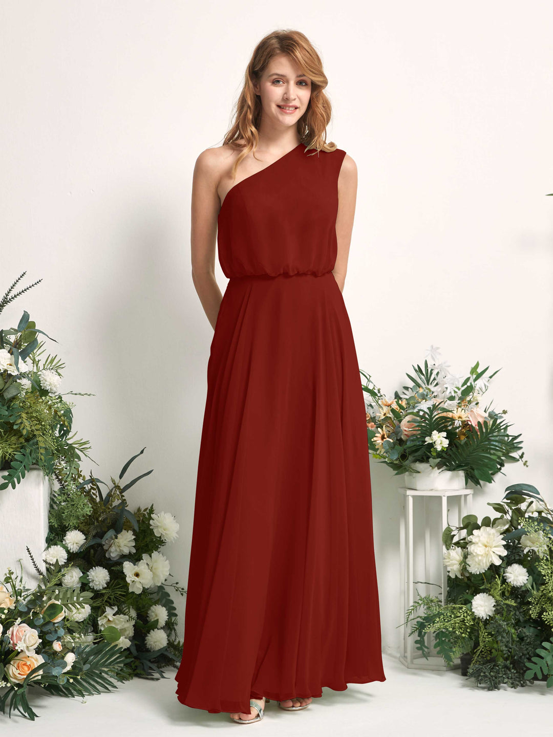 Carlyna Robe Trapèze Asymétrique Longueur Sol Robes de Demoiselle d&