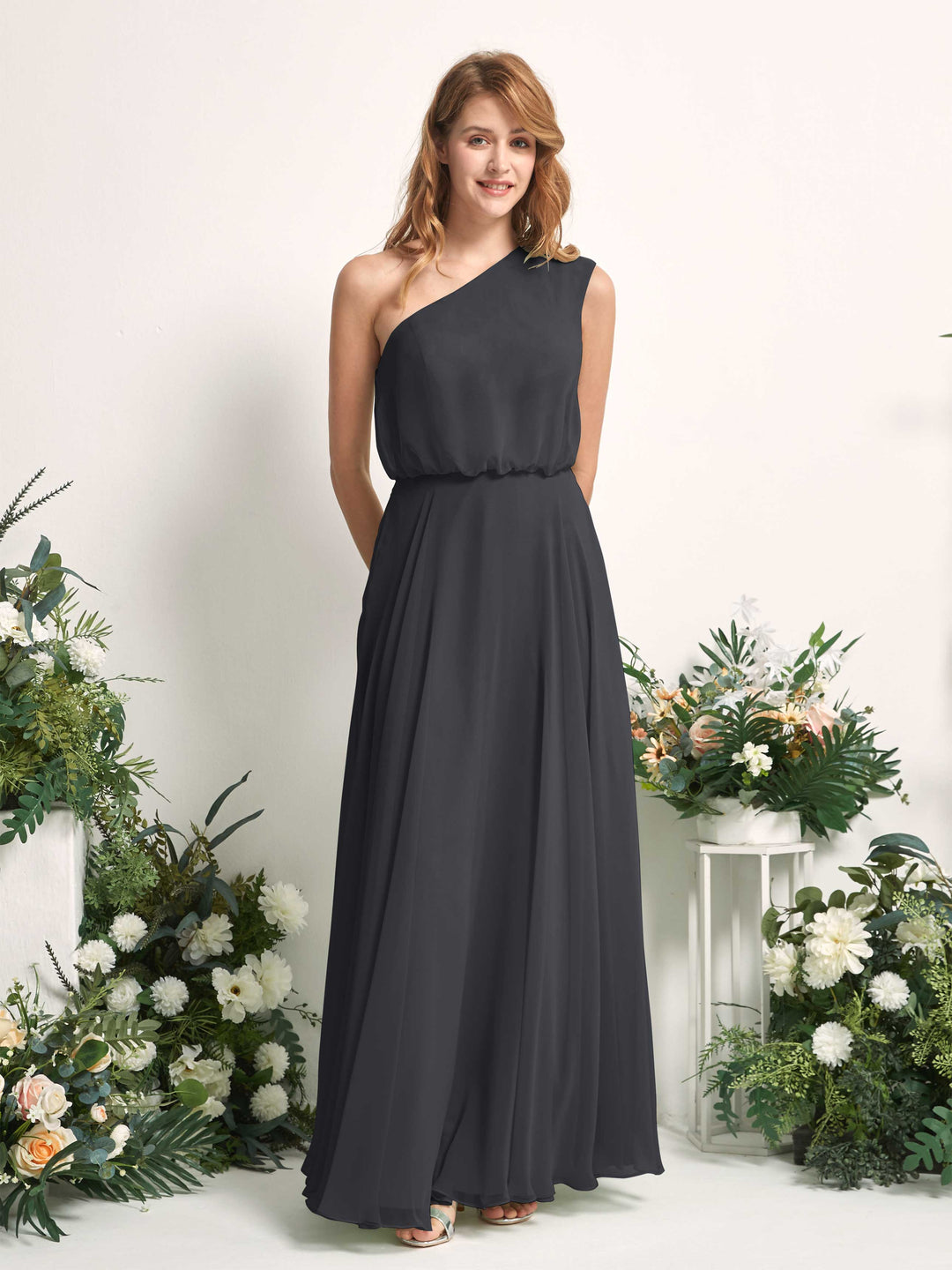 Carlyna Robe Trapèze Asymétrique Longueur Sol Robes de Demoiselle d&