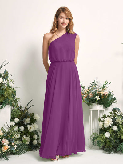 Carlyna Robe Trapèze Asymétrique Longueur Sol Robes de Demoiselle d'Honneur Violet #couleur_violet