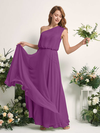 Carlyna Robe Trapèze Asymétrique Longueur Sol Robes de Demoiselle d'Honneur Violet #couleur_violet