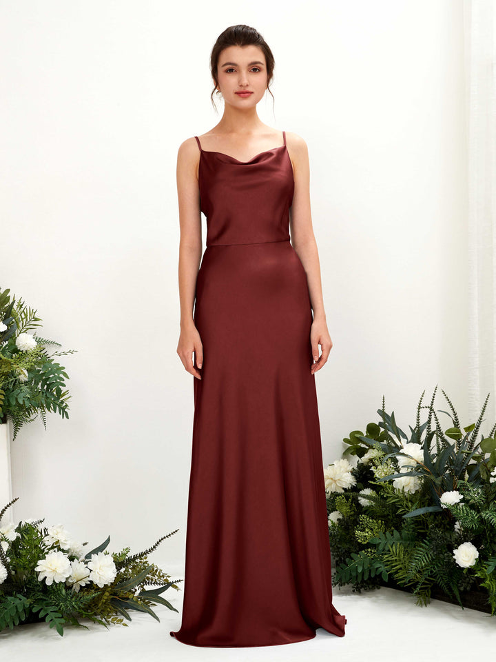 Carlyna Robe trapèze col bénitier longueur ras du sol demoiselle d&