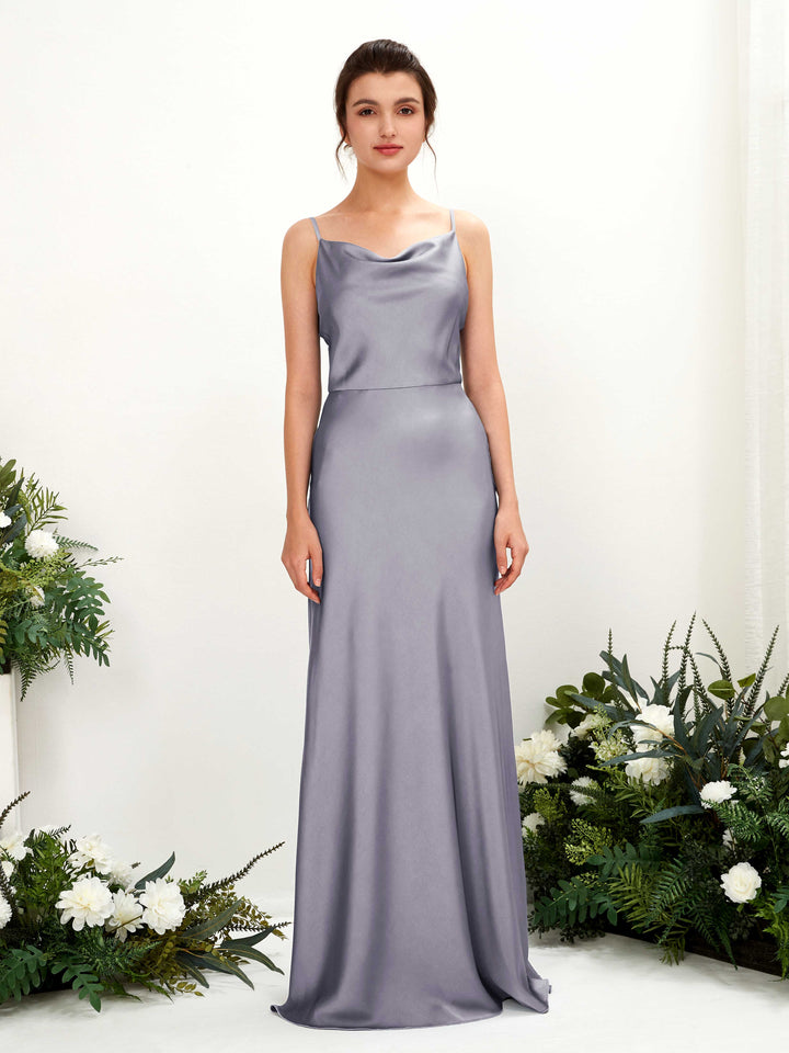 Carlyna Robe trapèze col bénitier longueur ras du sol demoiselle d&