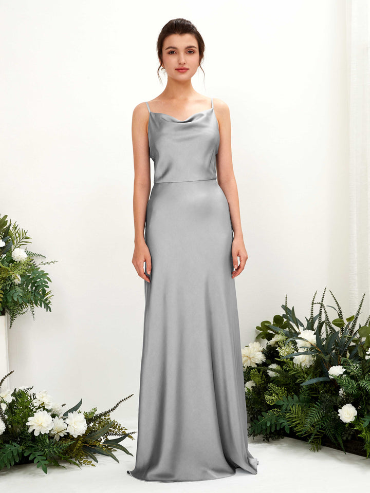 Carlyna Robe trapèze col bénitier longueur ras du sol demoiselle d&