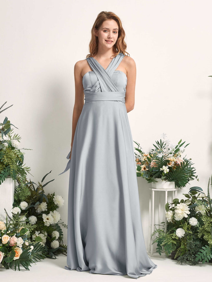Carlyna Robe trapèze col cœur longueur ras du sol demoiselle d&