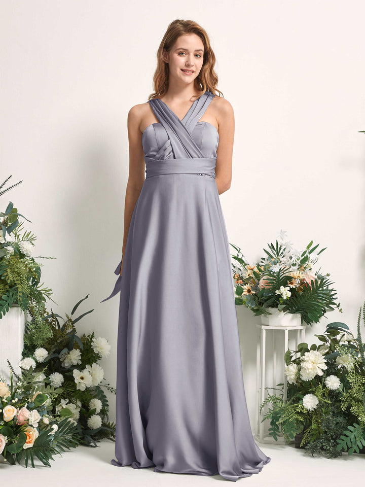 Carlyna Robe trapèze col cœur longueur ras du sol demoiselle d&