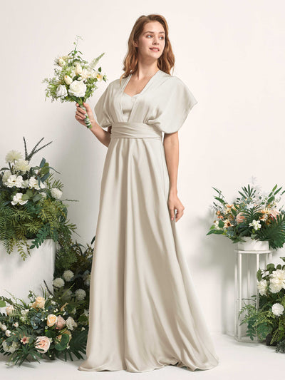 Carlyna Robe trapèze col cœur longueur ras du sol demoiselle d'honneur Champagne #couleur_champagne