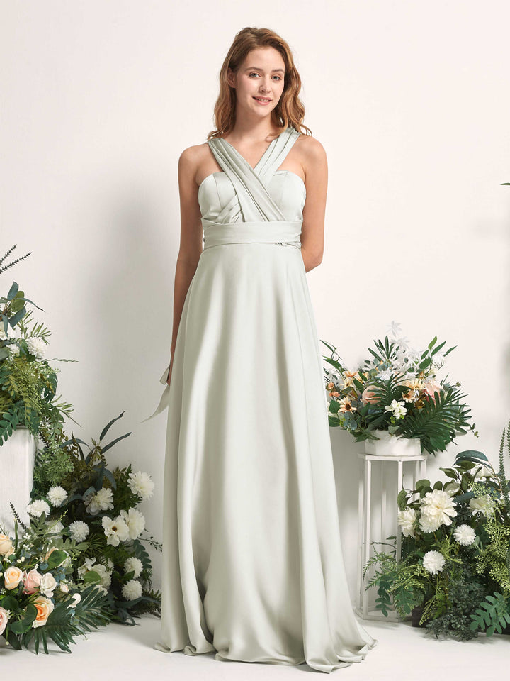 Carlyna Robe trapèze col cœur longueur ras du sol demoiselle d&