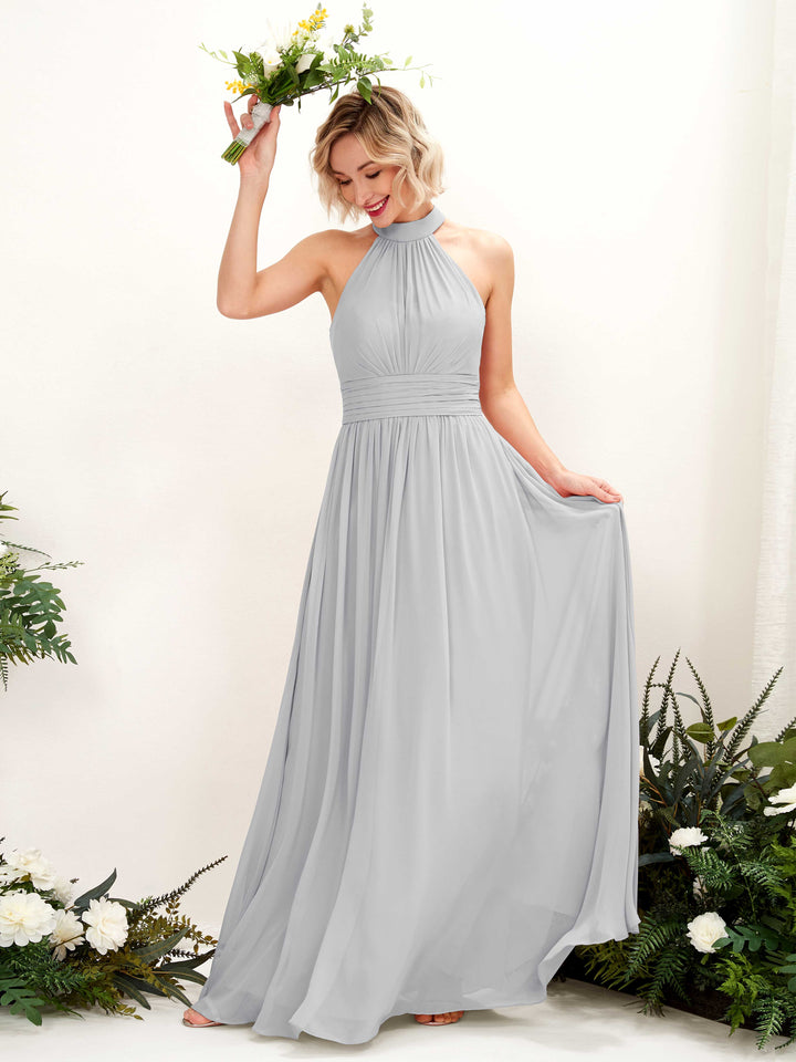 Carlyna Robe Trapèze Col Rond Longueur Ras du Sol Demoiselle d&