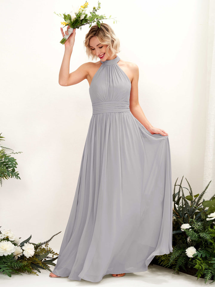 Carlyna Robe Trapèze Col Rond Longueur Ras du Sol Demoiselle d&