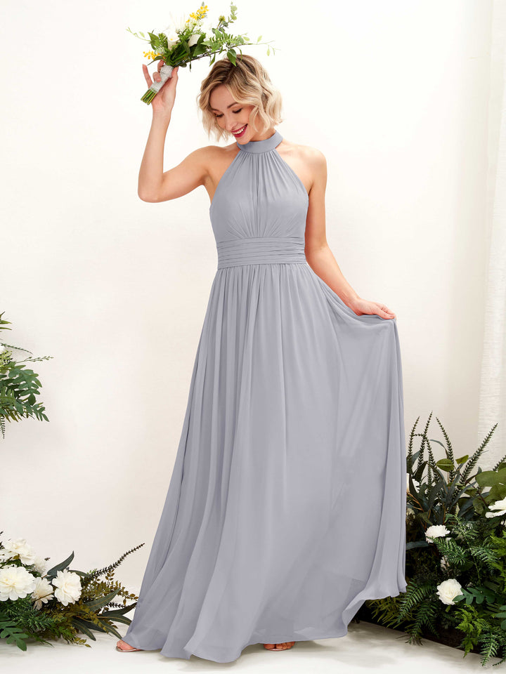 Carlyna Robe Trapèze Col Rond Longueur Ras du Sol Demoiselle d&