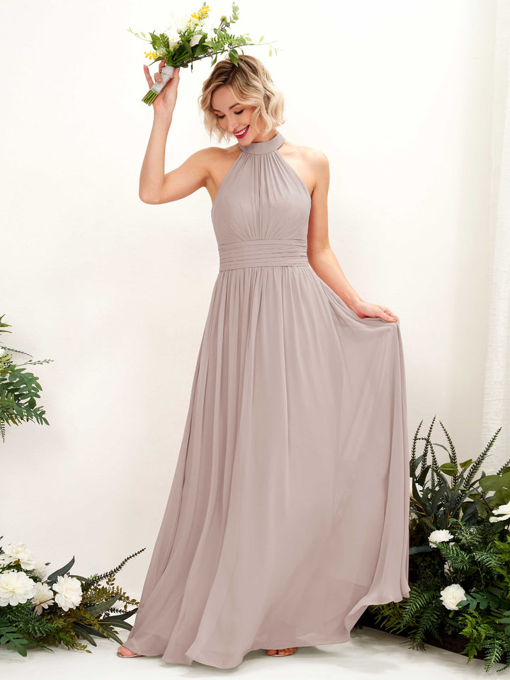 Carlyna Robe Trapèze Col Rond Longueur Ras du Sol Demoiselle d&