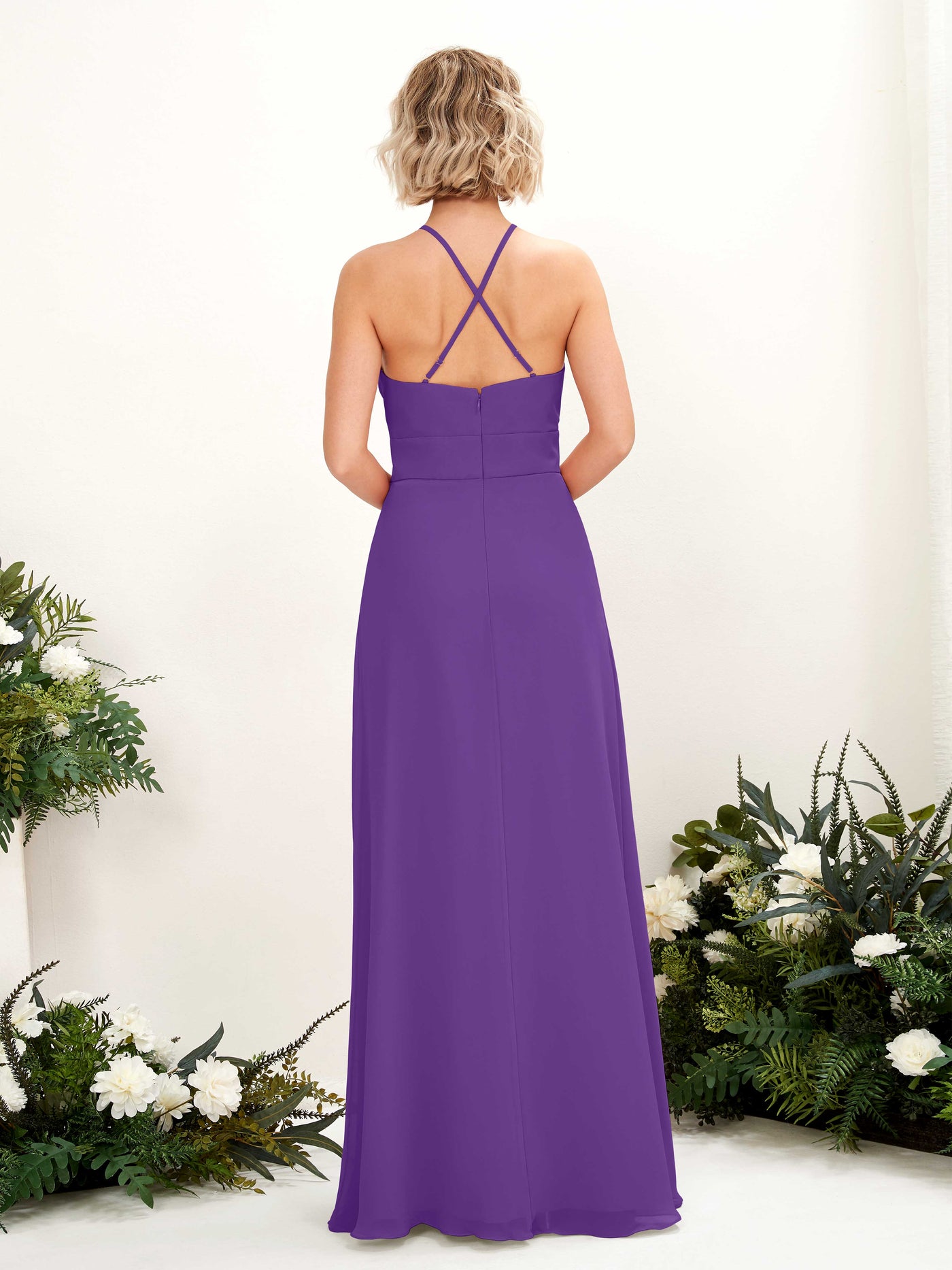 Carlyna Robe Trapèze Col Rond Longueur Ras du Sol Poches Demoiselle d'Honneur Régence #couleur_r-gence
