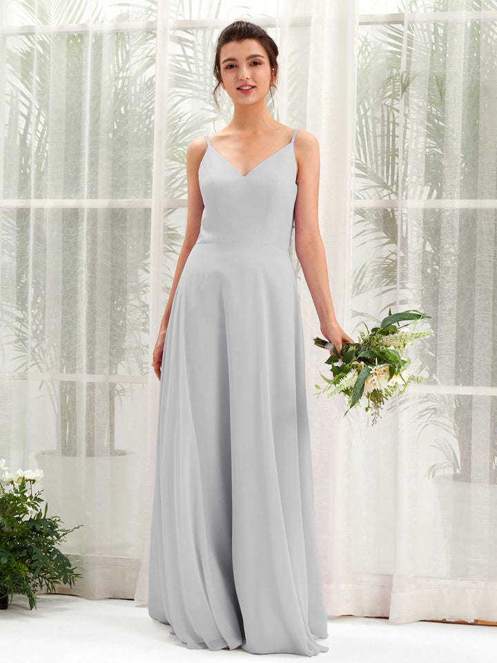 Carlyna Robe trapèze col V bretelles spaghetti robe demoiselle d&