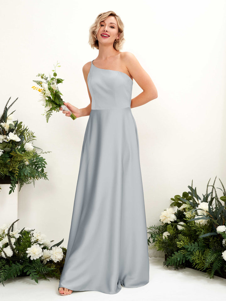 Carlyna Robe Trapèze Décolleté Asymétrique Longueur Ras du Sol Demoiselle d&