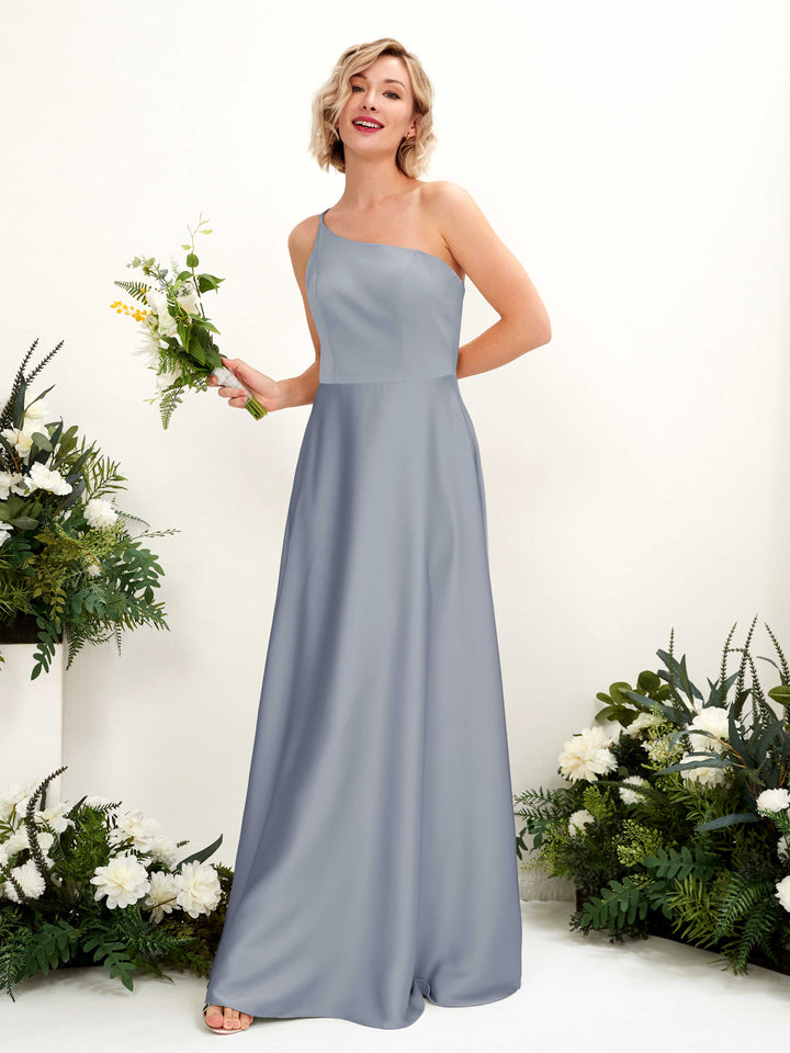 Carlyna Robe Trapèze Décolleté Asymétrique Longueur Ras du Sol Demoiselle d&