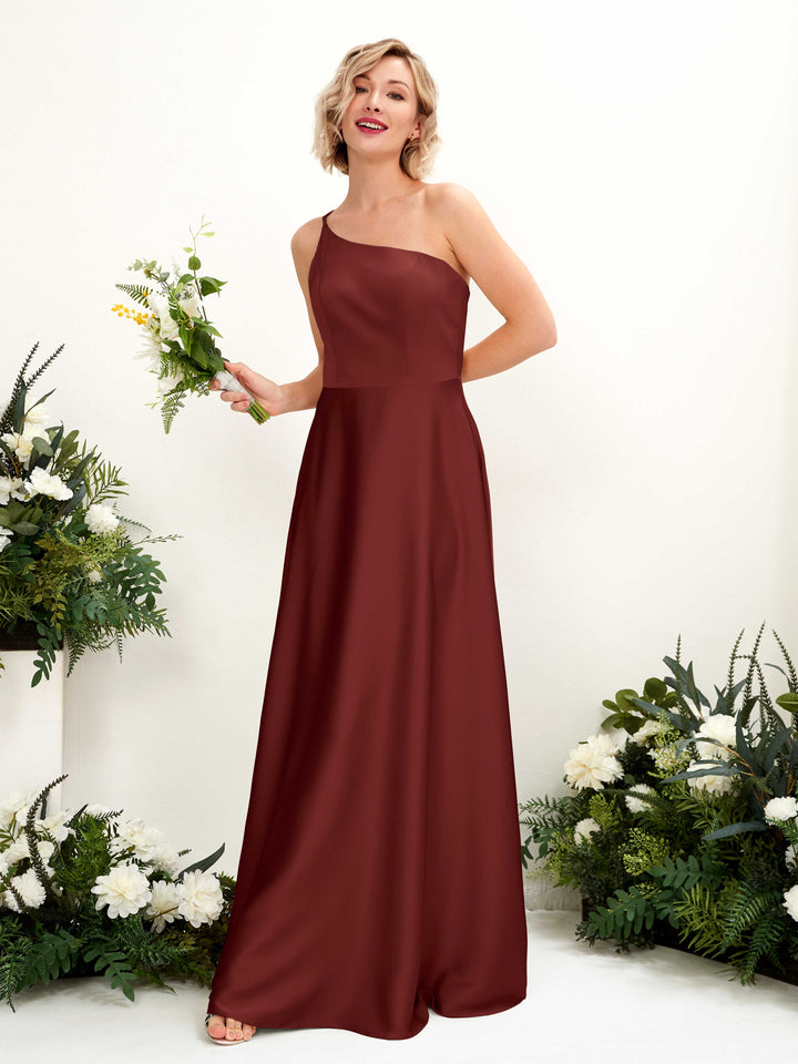 Carlyna Robe Trapèze Décolleté Asymétrique Longueur Ras du Sol Demoiselle d&