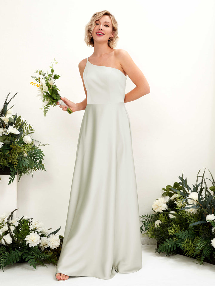 Carlyna Robe Trapèze Décolleté Asymétrique Longueur Ras du Sol Demoiselle d&