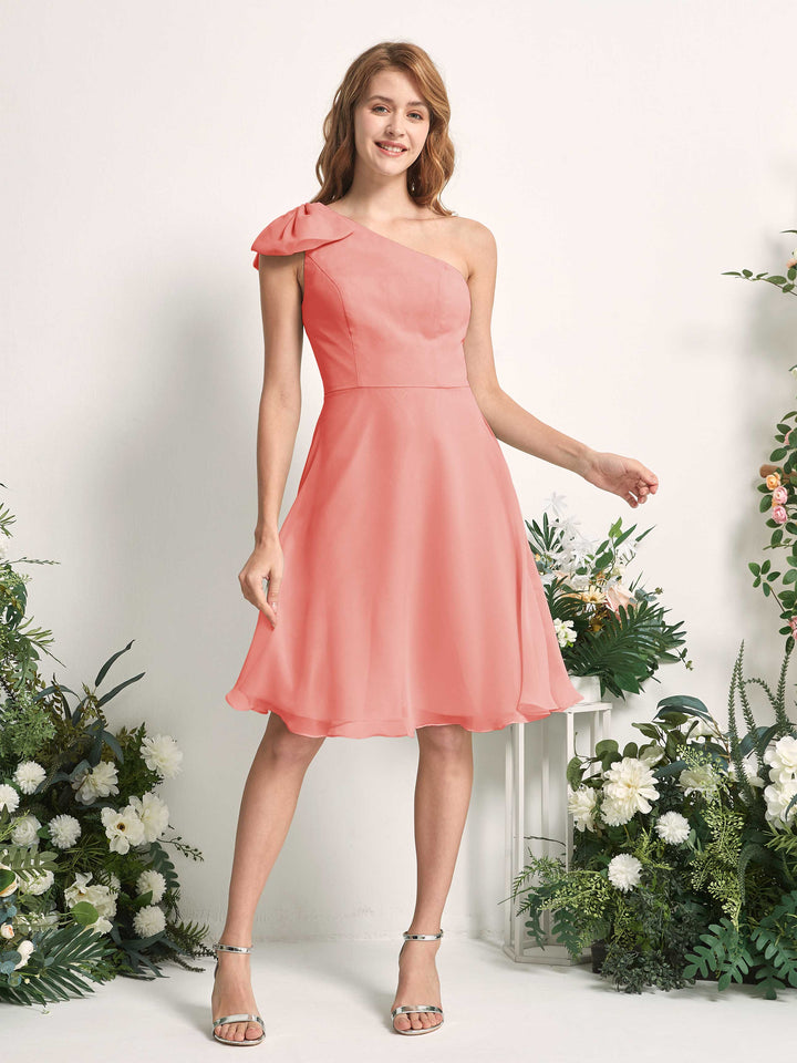Carlyna Trapèze Décolleté Asymétrique Patineuse Robes de demoiselle d&