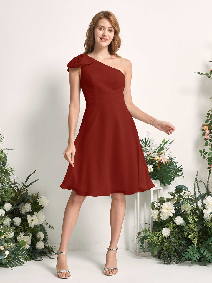 Carlyna Trapèze Décolleté Asymétrique Patineuse Robes de demoiselle d&